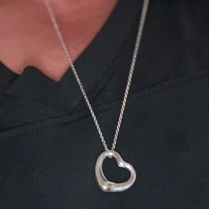 Tiffany heart pendant with necklace